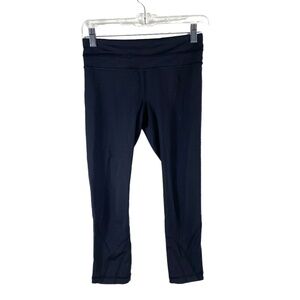 Lululemon Black Pace Crop Leggings SZ 4